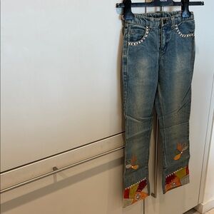 Embellished Blue Jeans for Teens